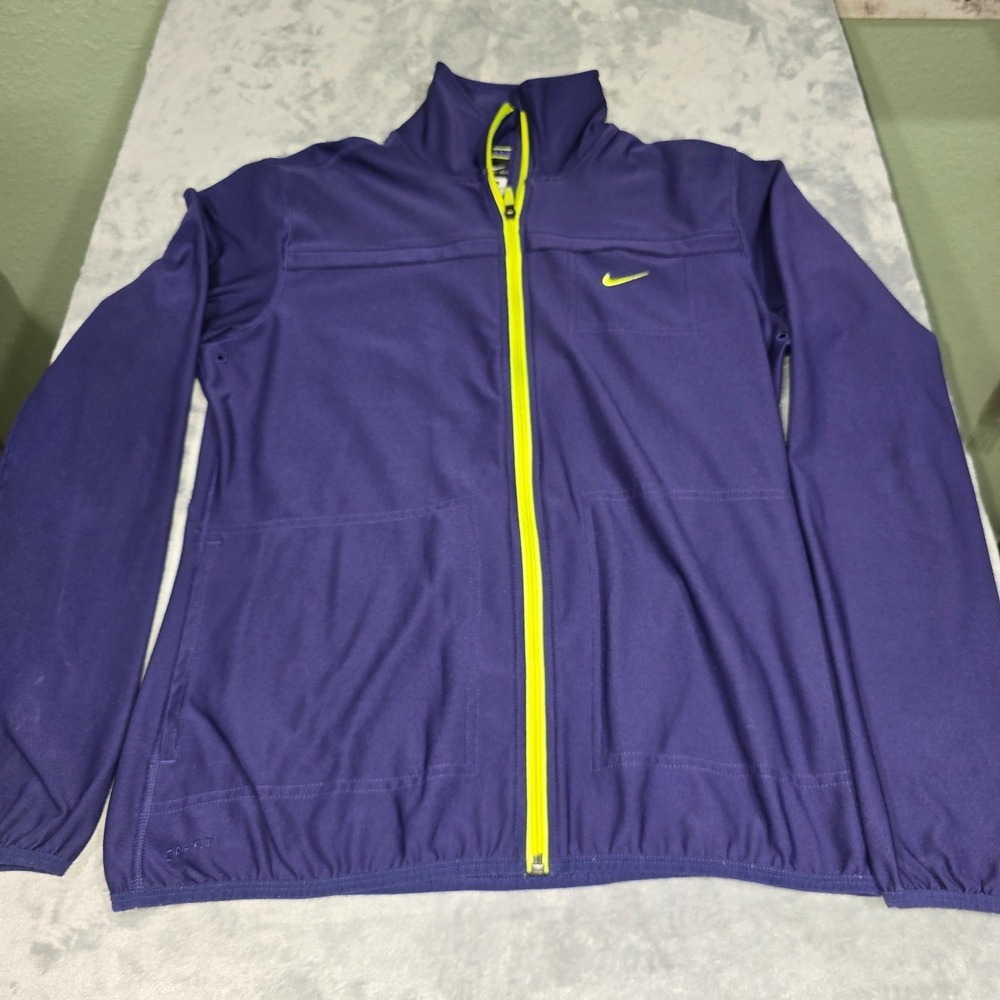 Nike long sleeve purple zip up jacket Size Large- Women's Lightweight